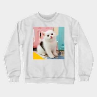 3 color cute cats Crewneck Sweatshirt